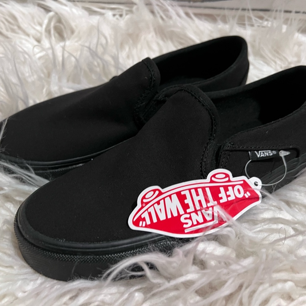 Vans slip on black new